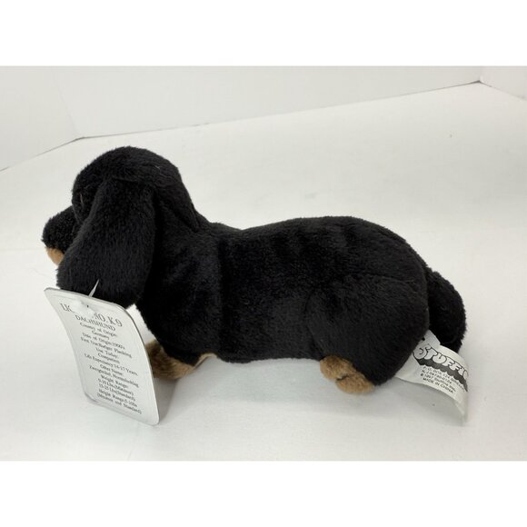 Vintage Stuffins Lumpy’s Gang 1997 Black Bean Bag Dachshund  License NO. K-9 - Picture 3 of 10